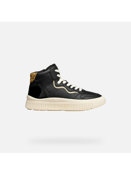 Geox Schwarze Mädchen-Sneaker Geox Laquinny