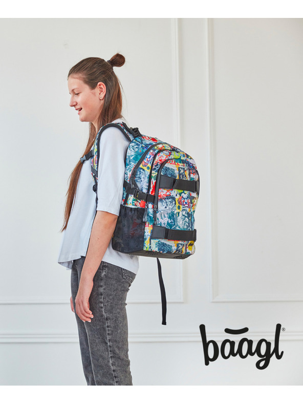 BAAGL  BAAGL 3 SET Skate Batman Comics: Rucksack, Etui, Beutel