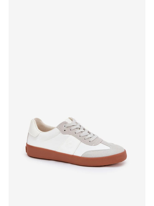 BIG STAR SHOES Damen Stoff Sneaker Big Star – weiß-grau