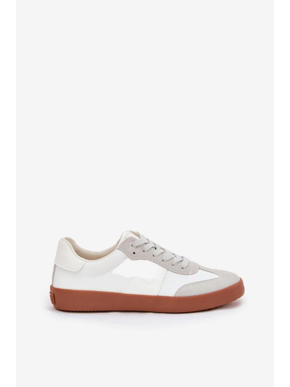 BIG STAR SHOES Damen Stoff Sneaker Big Star – weiß-grau