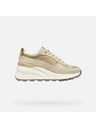 Geox Cremefarbene Damen-Turnschuhe Geox Spherica EC13