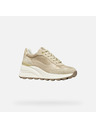 Geox Cremefarbene Damen-Turnschuhe Geox Spherica EC13