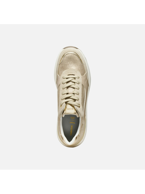 Geox Cremefarbene Damen-Turnschuhe Geox Spherica EC13