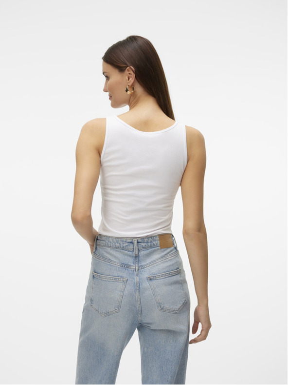 Vero Moda Weißes Vero Moda Lulu Damen-Tank-Top