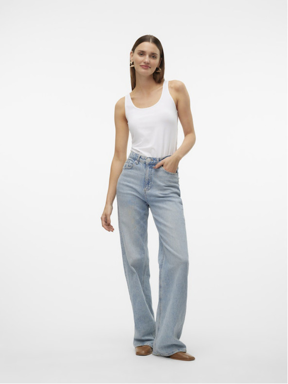 Vero Moda Weißes Vero Moda Lulu Damen-Tank-Top