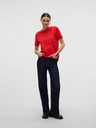 Vero Moda Rotes Vero Moda Damen-T-Shirt Paulina