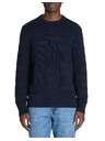 Celio Dunkelblauer Herrenpullover Celio Leaaron