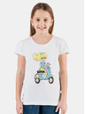 Sam 73 Weißes Mädchen-T-Shirt mit Aufdruck SAM 73 Aldiaro