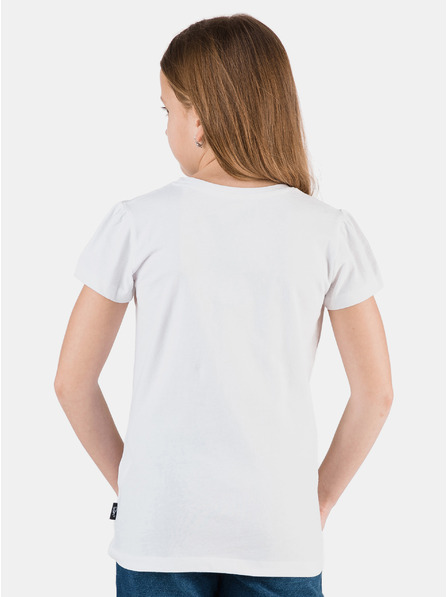 Sam 73 Weißes Mädchen-T-Shirt mit Aufdruck SAM 73 Aldiaro