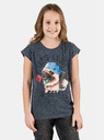 Sam 73 Dunkelblau Mädchen-T-Shirt mit Aufdruck SAM 73