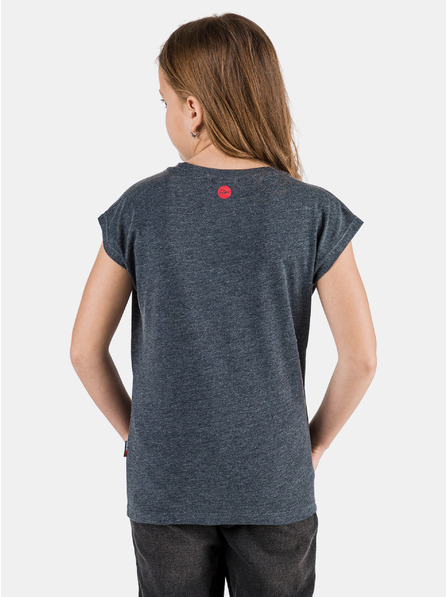 Sam 73 Dunkelblau Mädchen-T-Shirt mit Aufdruck SAM 73