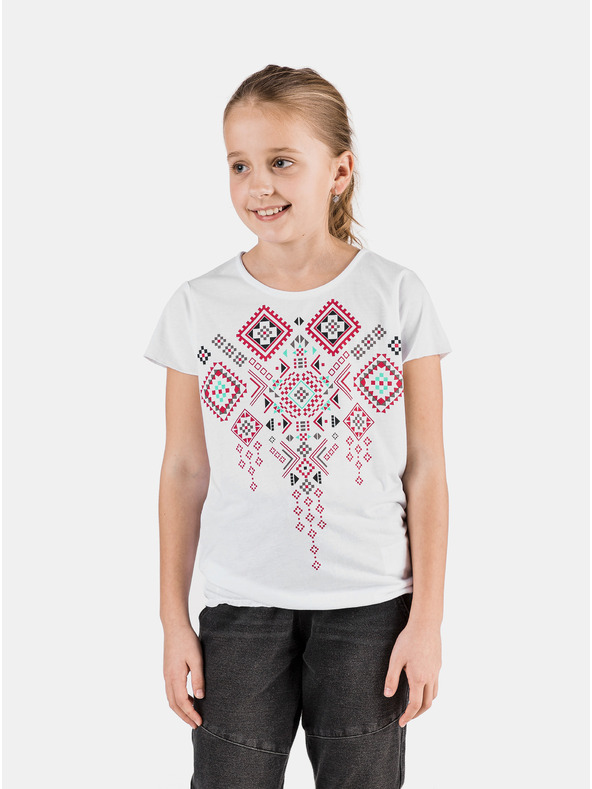 Sam 73 Weißes Mädchen-T-Shirt mit SAM 73-Aufdruck