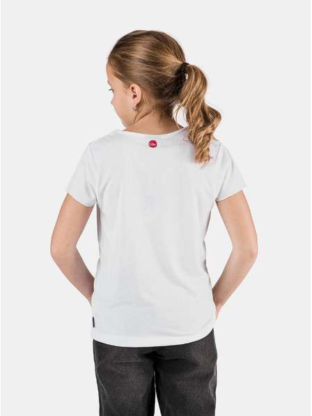 Sam 73 Weißes Mädchen-T-Shirt mit SAM 73-Aufdruck