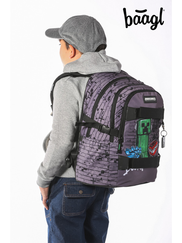 BAAGL  BAAGL Schulrucksack Skate Minecraft TNT