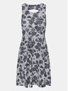 Sam 73 Blaues Blumenkleid mit Rückenausschnitt für Damen SAM 73