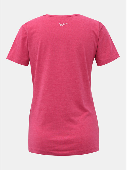 Sam 73 Rosa Basic-T-Shirt für Damen SAM 73