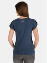 Sam 73 Dunkelblau Damen-T-Shirt mit Aufdruck SAM 73 Lepsa
