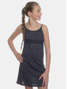 Sam 73 Dunkelblau gemusterte Mädchen-Kleid SAM 73