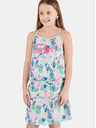 Sam 73 Rosa-blaues gemustertes Mädchen-Kleid SAM 73 Lemo