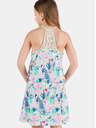 Sam 73 Rosa-blaues gemustertes Mädchen-Kleid SAM 73 Lemo