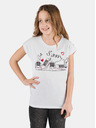Sam 73 Weißes Mädchen-T-Shirt mit SAM 73-Aufdruck