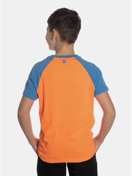 Sam 73 Orangefarbenes Jungen-Shirt mit Print SAM 73