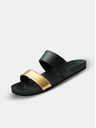 Sam 73 Damen-Pantoffeln in Gold-Schwarz SAM 73
