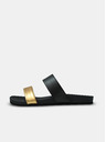 Sam 73 Damen-Pantoffeln in Gold-Schwarz SAM 73