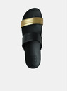 Sam 73 Damen-Pantoffeln in Gold-Schwarz SAM 73