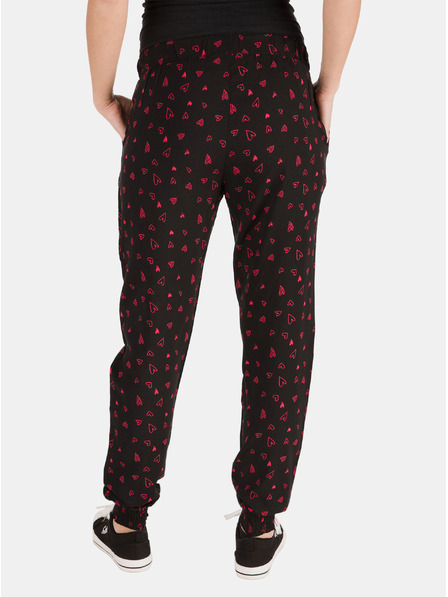 Sam 73 Schwarze gemusterte Damen-Jogginghose SAM 73