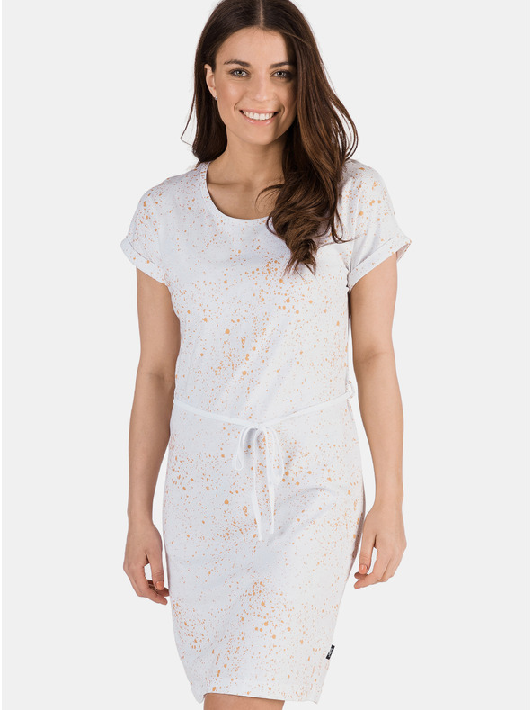 Sam 73 Weiße gemusterte Kleid SAM 73
