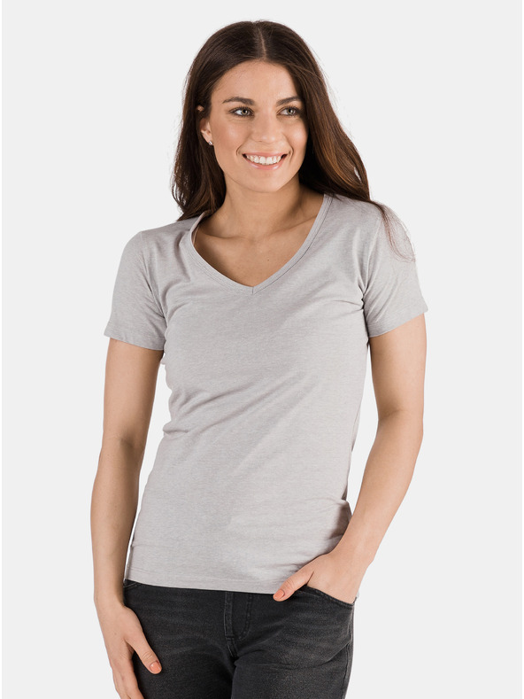 Sam 73 Graues Damen-T-Shirt SAM 73