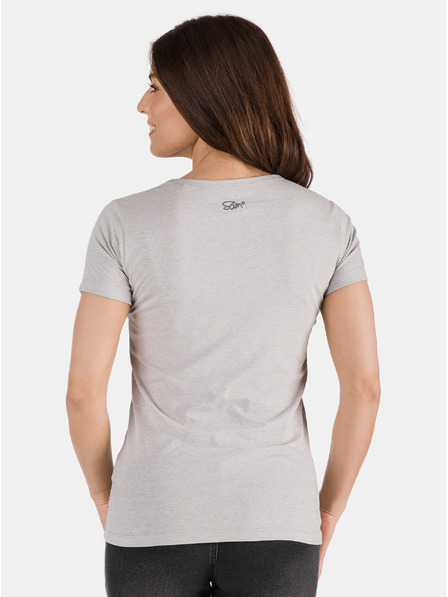 Sam 73 Graues Damen-T-Shirt SAM 73