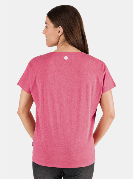 Sam 73 Rosa bedrucktes Damen-T-Shirt SAM 73