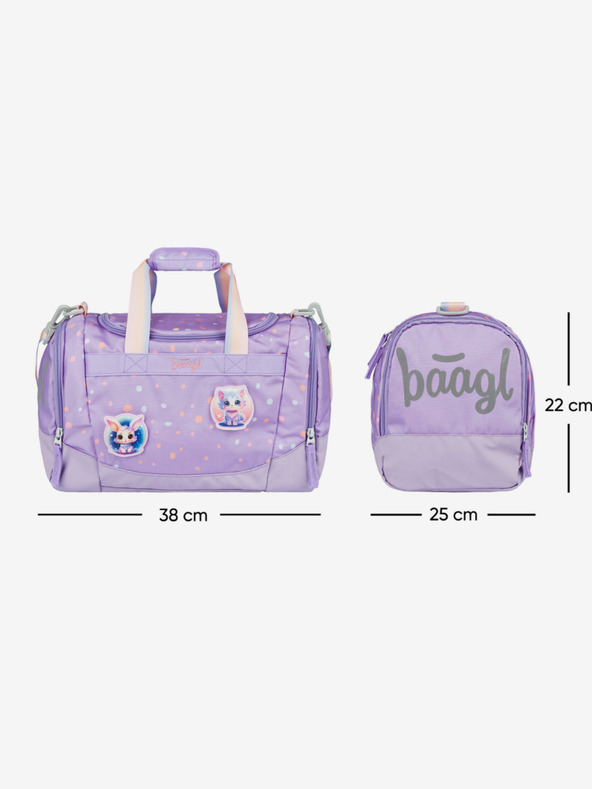 BAAGL  Lila Kinder-Sporttasche Haustiere Baagl
