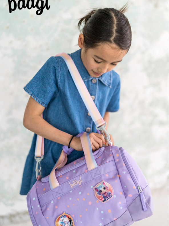 BAAGL  Lila Kinder-Sporttasche Haustiere Baagl