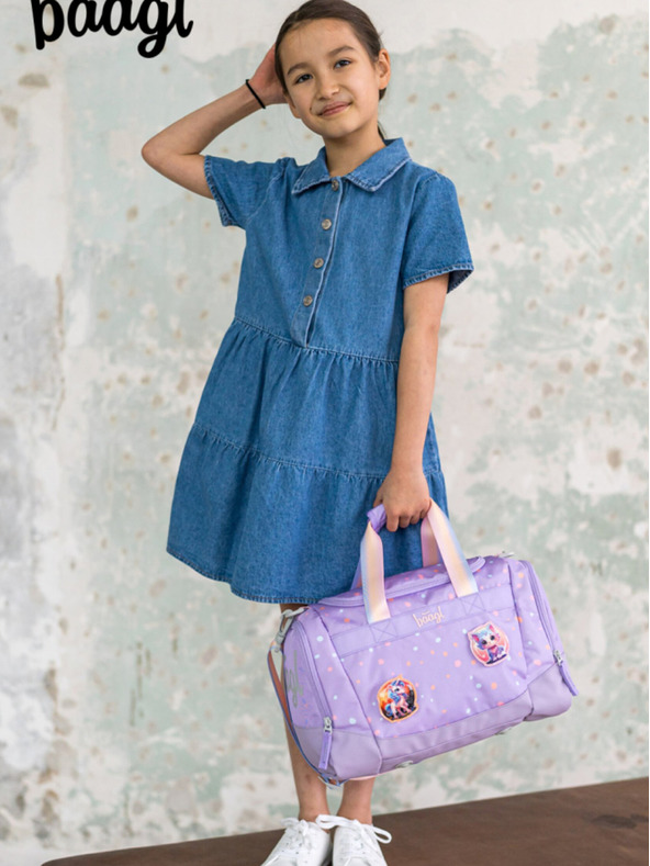 BAAGL  Lila Kinder-Sporttasche Haustiere Baagl