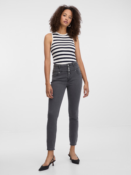 Orsay Dunkelgraue Damenjeans Skinny Fit ORSAY