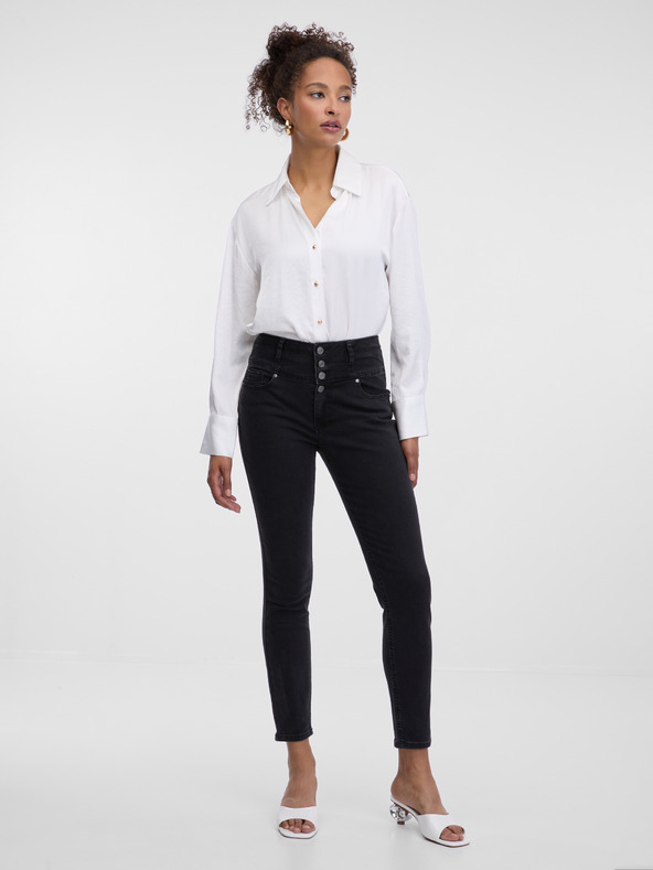 Orsay Schwarze Skinny-Fit-Jeans für Damen ORSAY