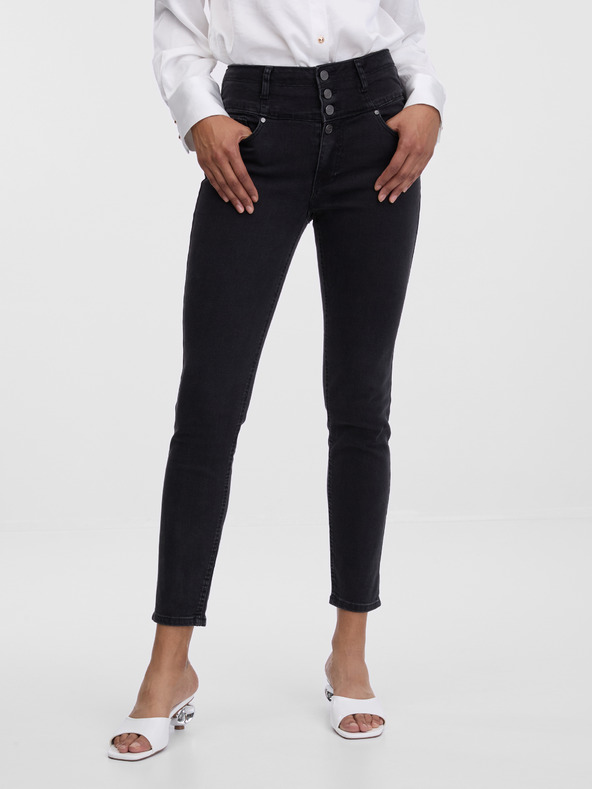 Orsay Schwarze Skinny-Fit-Jeans Damen ORSAY