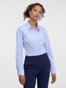 Orsay Hellblaue gestreifte Damenbluse ORSAY