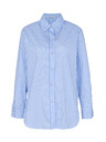Orsay Hellblaue gestreifte Damenbluse ORSAY