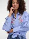 Orsay Hellblaue Damenbluse mit Stickerei ORSAY