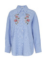Orsay Hellblaue Damenbluse mit Stickerei ORSAY
