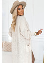 numoco Strickjacke - langer Pullover mit Taschen - beige