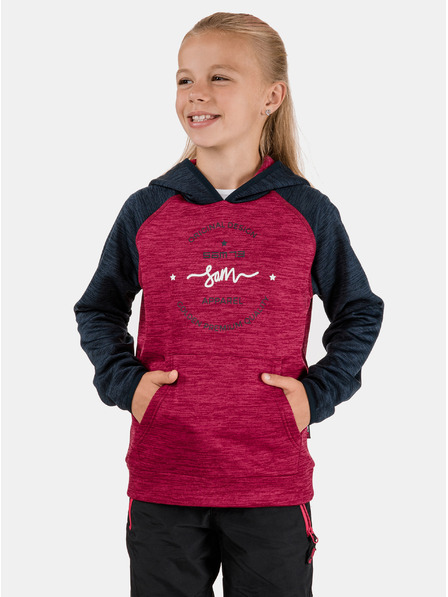 Sam 73 Weinrote Mädchen-Sweatjacke SAM 73 Maya