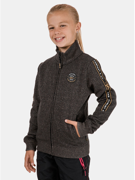 Sam 73 Graue melierte Mädchen-Sweatjacke SAM 73 Bonnie