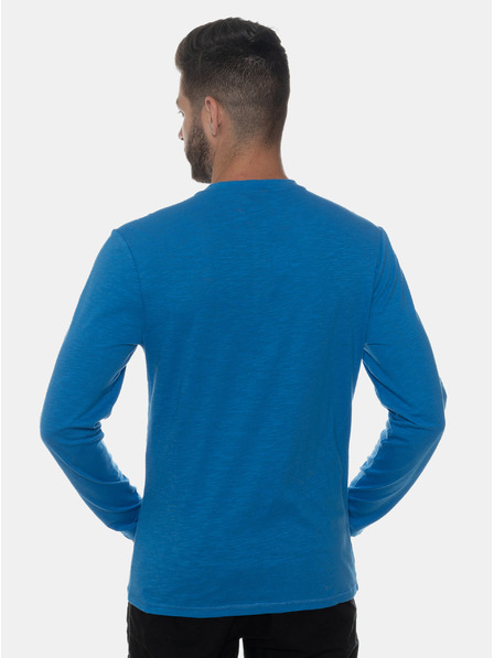 Sam 73 Blaues Herren T-Shirt mit Knöpfen SAM 73