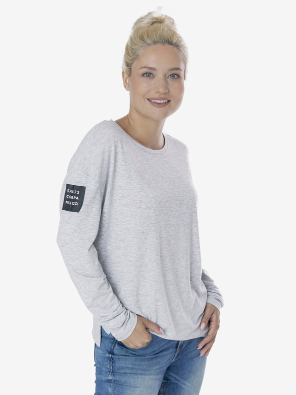 Sam 73 Hellgraues T-Shirt für Frauen SAM 73