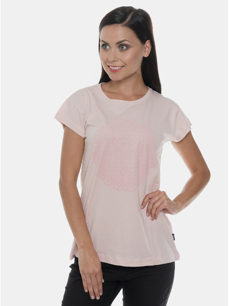 Sam 73 Rosa bedrucktes Damen-T-Shirt SAM 73